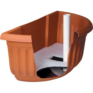 Corinthian Half Round Wall Basket